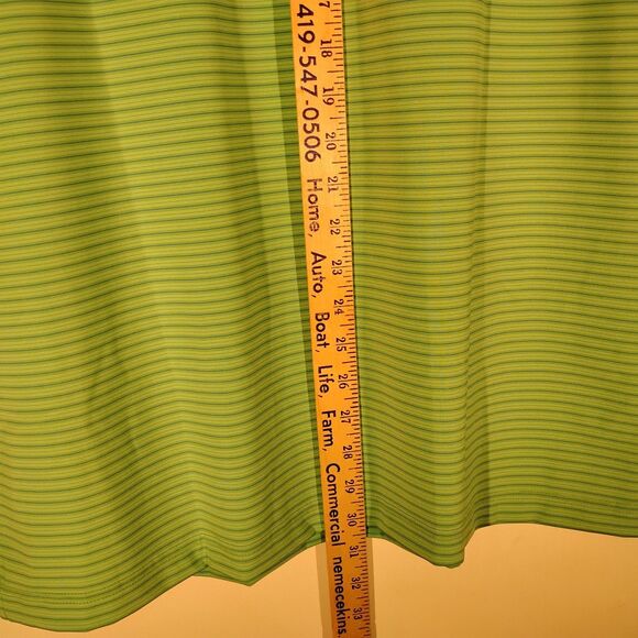 Masters Tech polo shirt mens M Medium green performance stretch UPF 30 golf - Picture 7 of 10